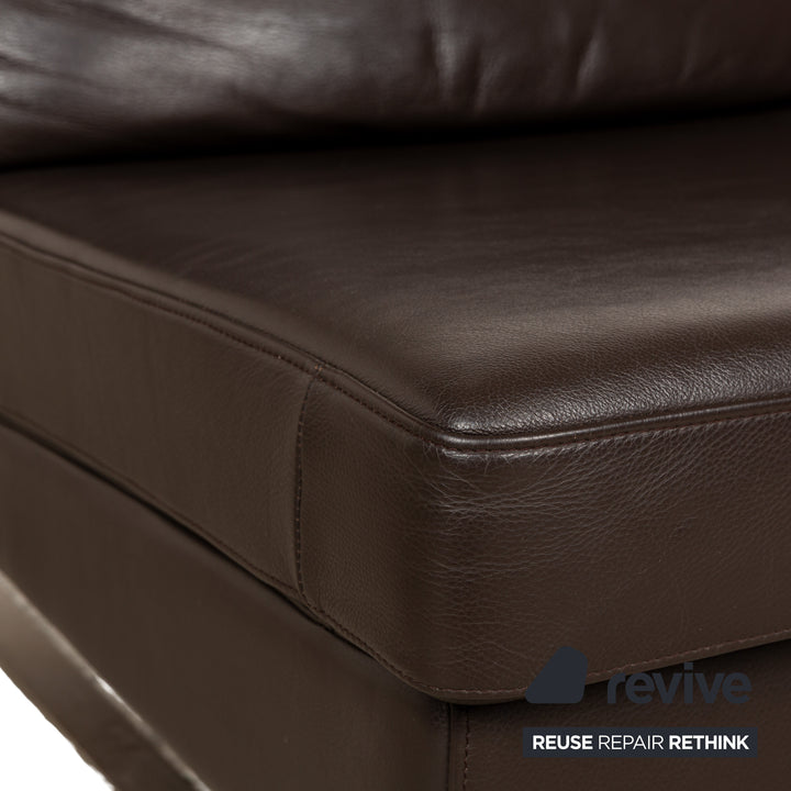 BoConcept Indivi Leder Zweisitzer Braun Sofa Couch