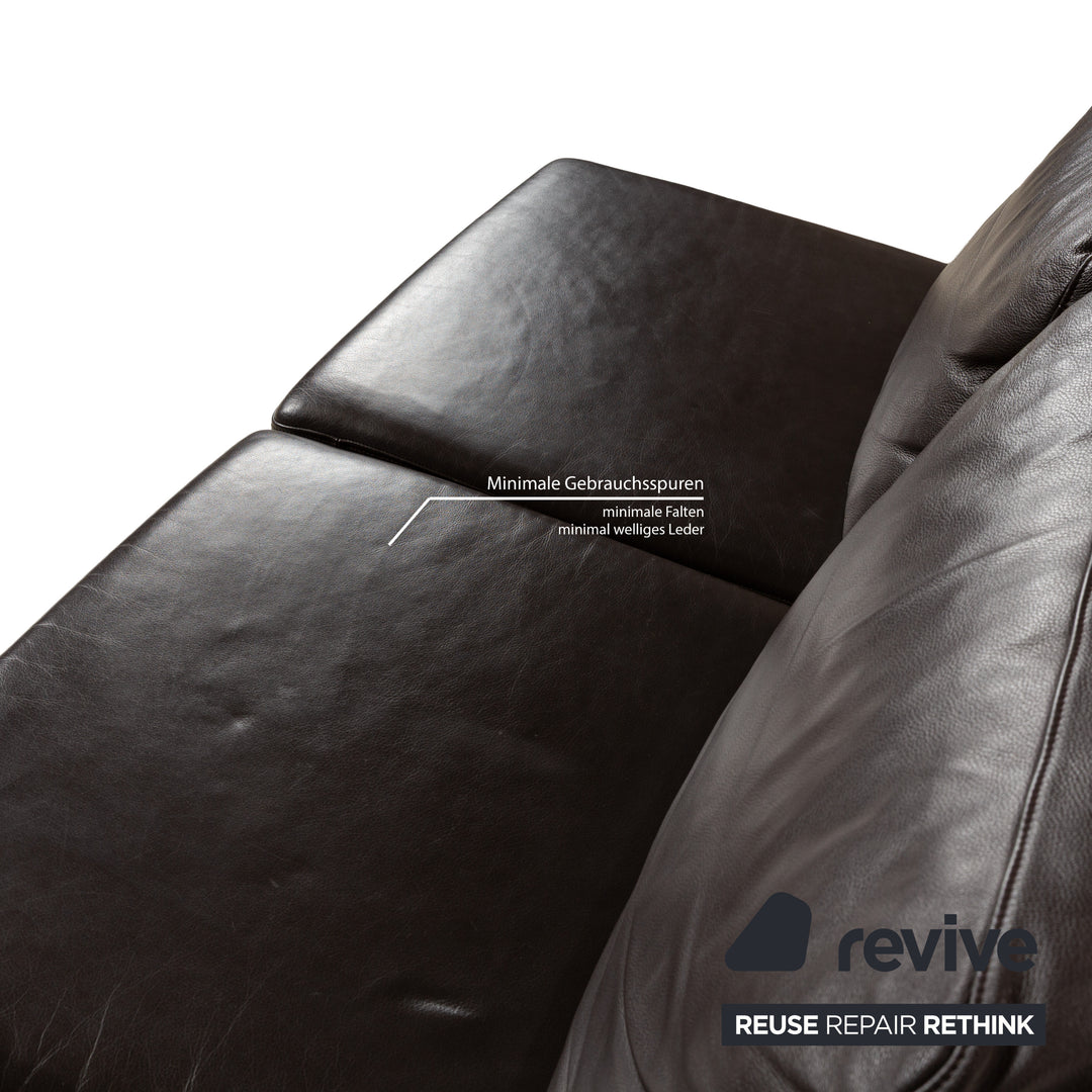 BoConcept Indivi Leder Zweisitzer Braun Sofa Couch