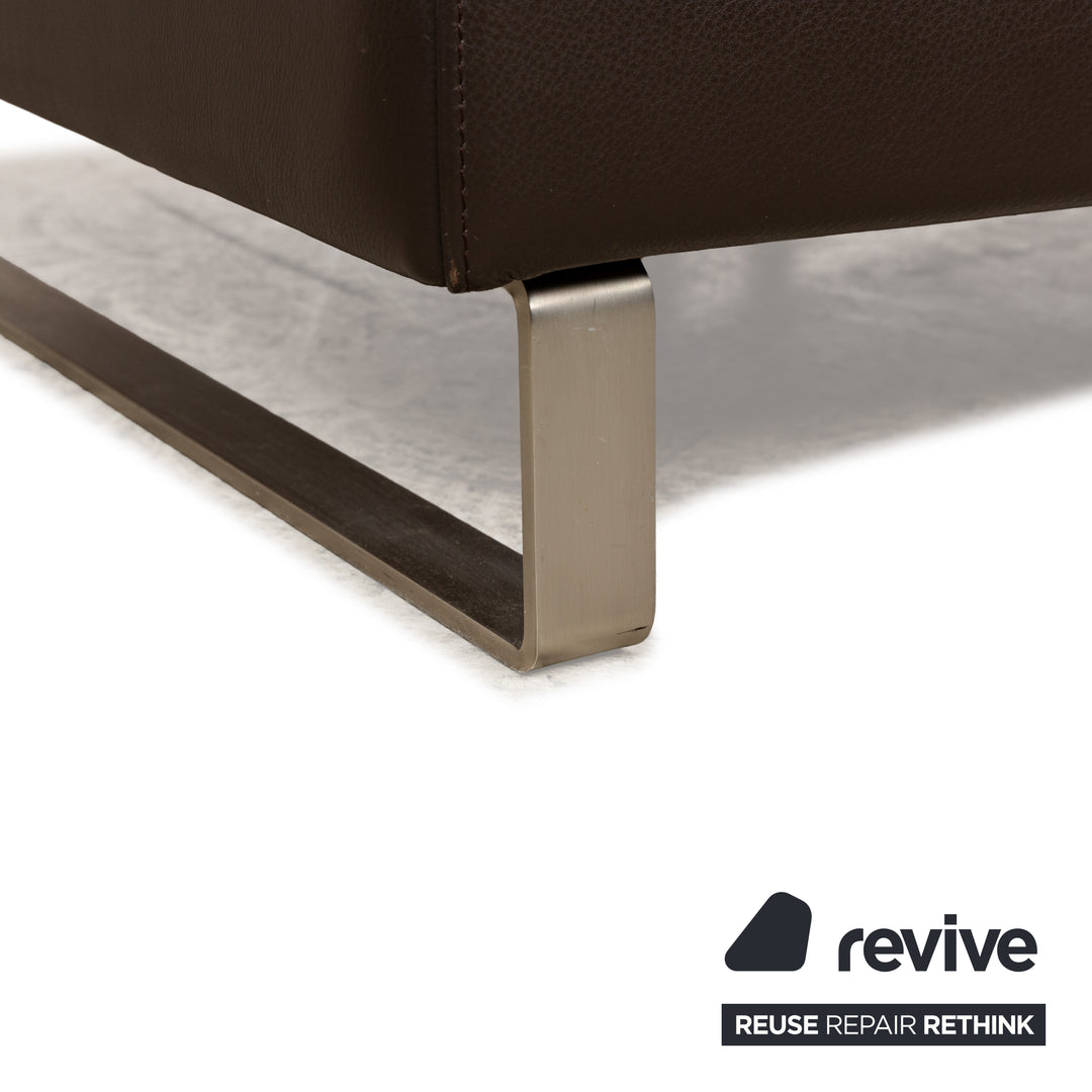 BoConcept Indivi Leder Zweisitzer Braun Sofa Couch