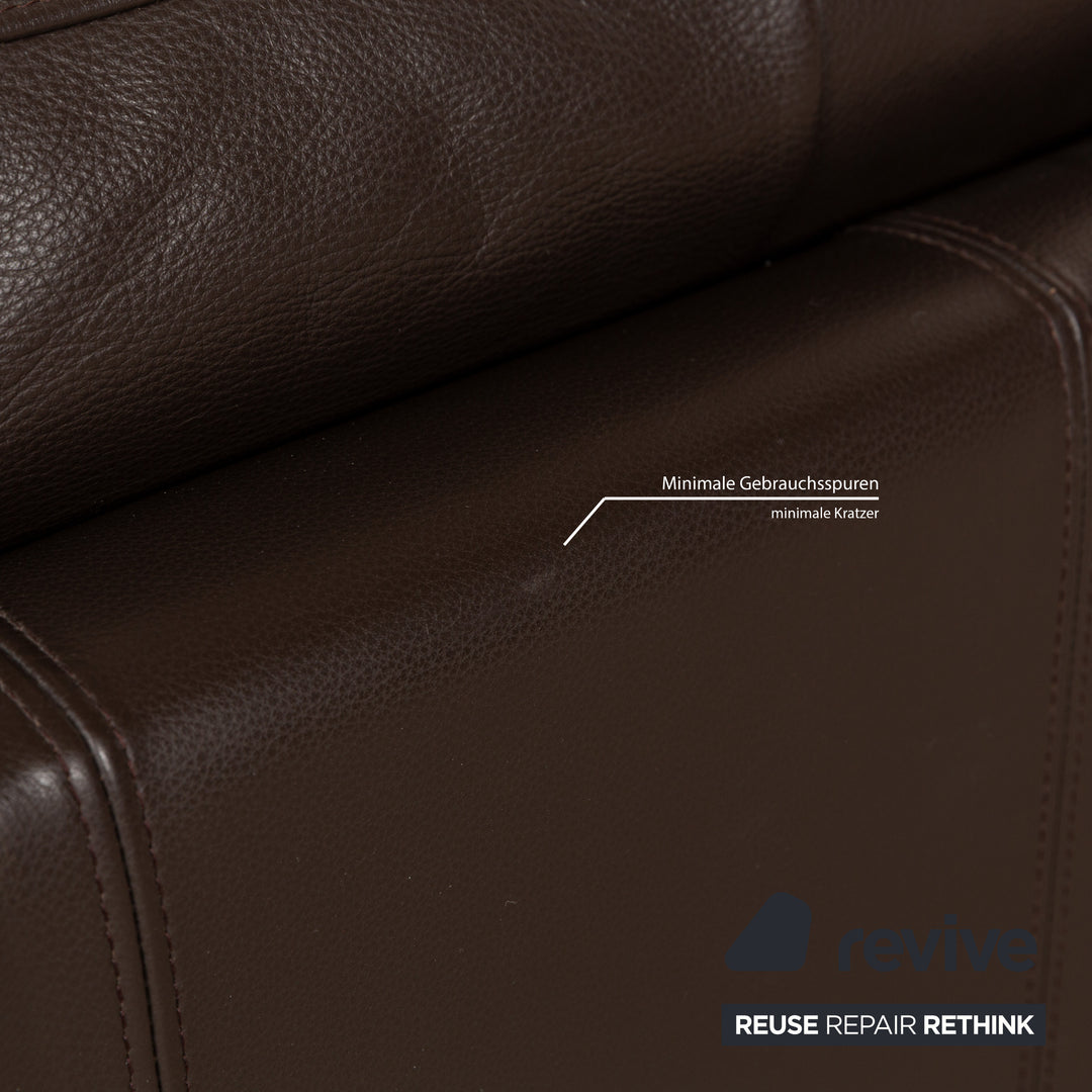 BoConcept Indivi Leder Zweisitzer Braun Sofa Couch