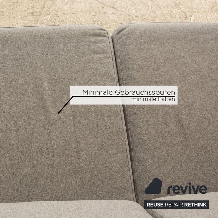 BoConcept Indivi Stoff Dreisitzer Grau Sofa Couch