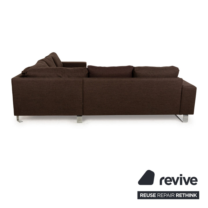 BoConcept Indivi Stoff Ecksofa Braun Sofa Couch