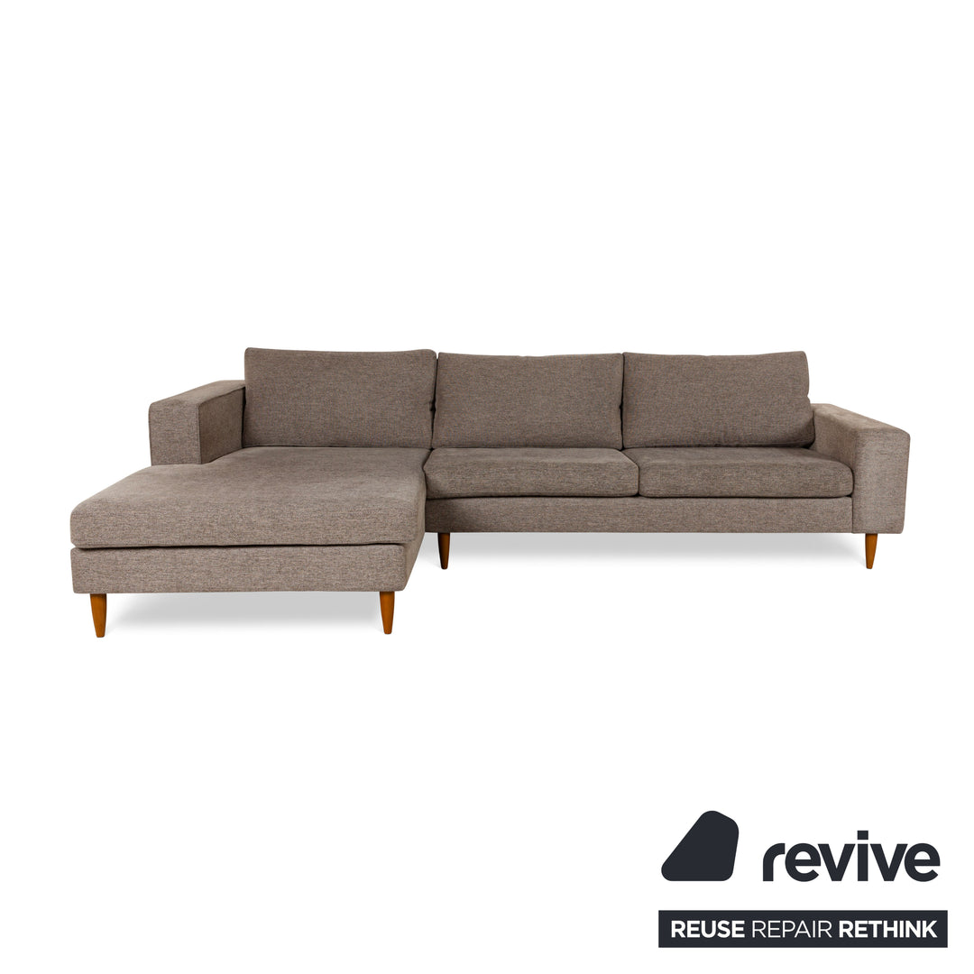 BoConcept Indivi Stoff Ecksofa Grau Beige Recamiere Links Sofa Couch