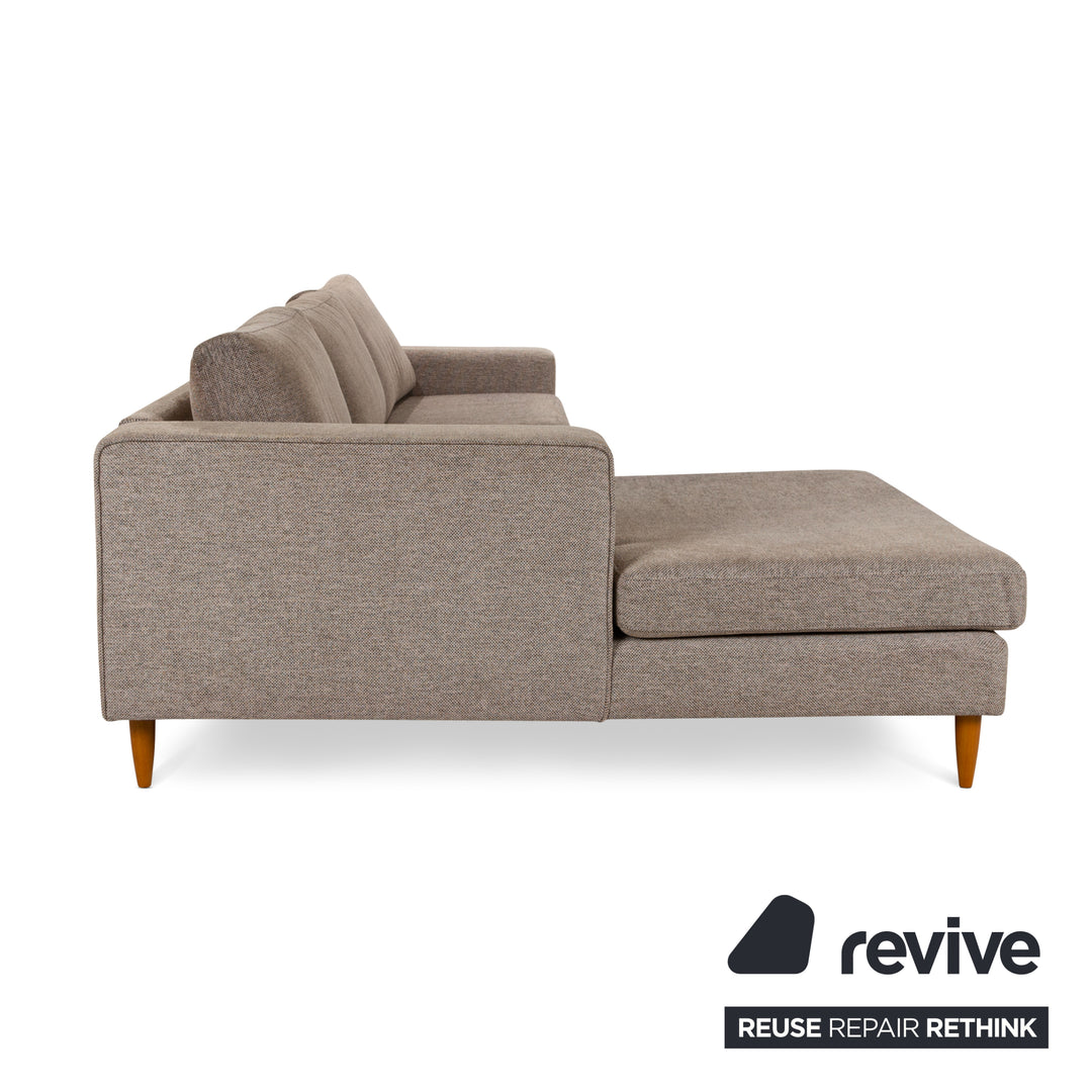 BoConcept Indivi Stoff Ecksofa Grau Beige Recamiere Links Sofa Couch