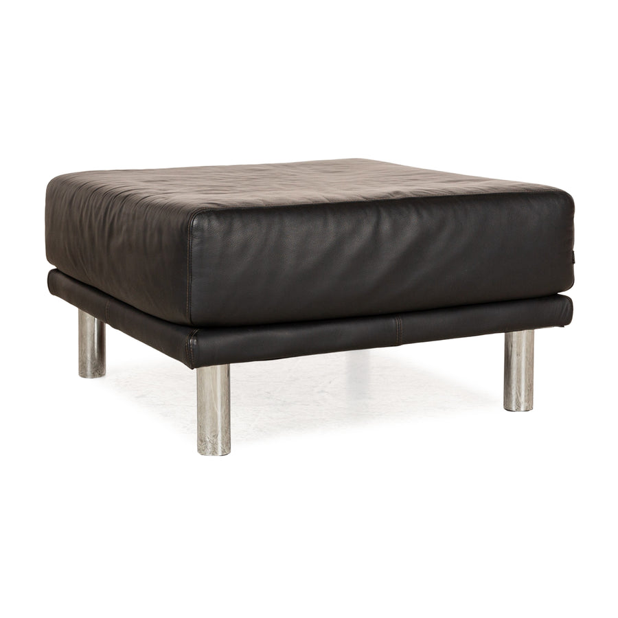 BoConcept Leder Hocker Schwarz