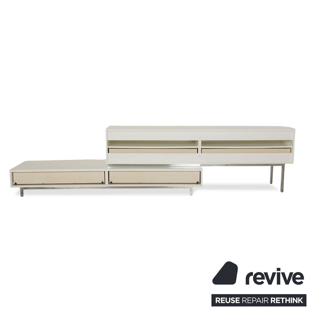 BoConcept Lugano Holz Sideboard Weiß Creme