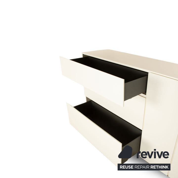 BoConcept Lugano Holz Sideboard Weiß Creme