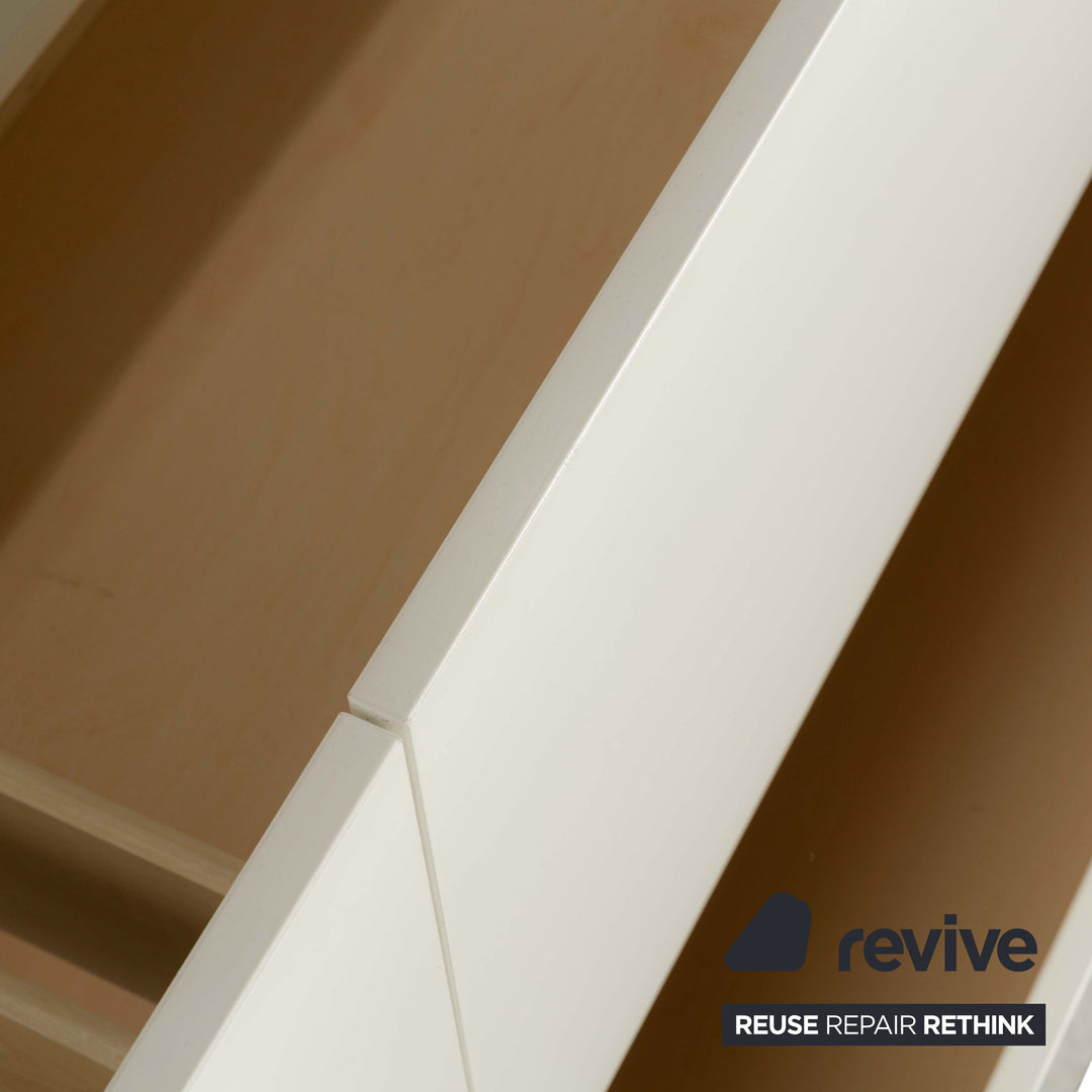 BoConcept Lugano Holz Sideboard Weiß Creme