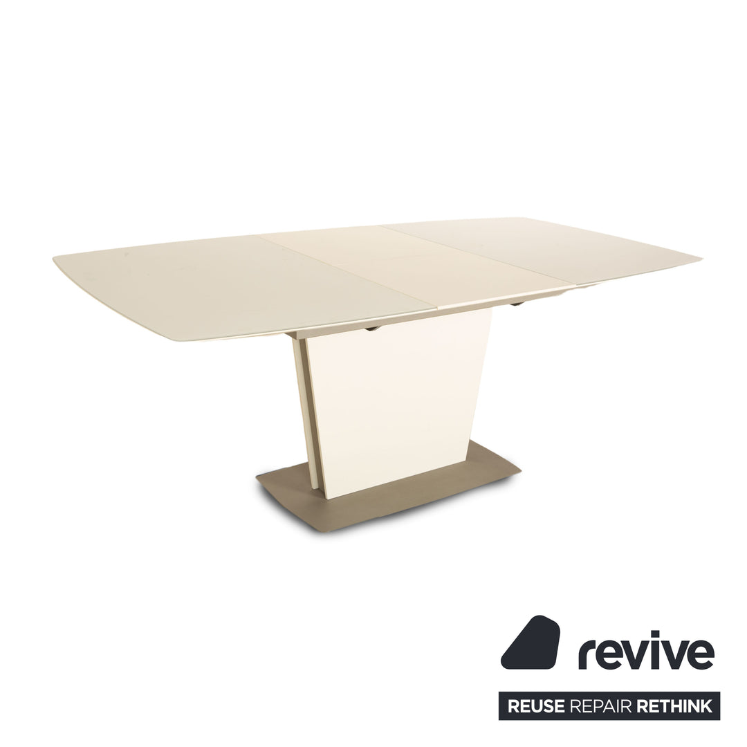 BoConcept Milano Holz Esstisch Weiß Ausziehfunktion 140/190 x 75 x 100