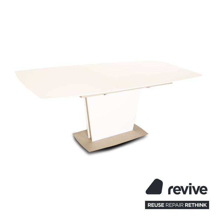 BoConcept Milano Holz Esstisch Weiß Ausziehfunktion 140/190 x 75 x 100 cm