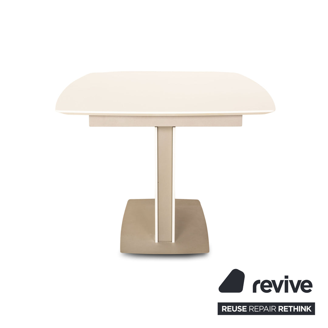 BoConcept Milano Holz Esstisch Weiß Ausziehfunktion 140/190 x 75 x 100 cm