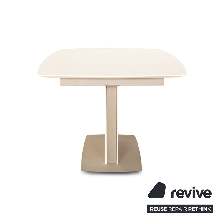 BoConcept Milano Holz Esstisch Weiß Ausziehfunktion 140/190 x 75 x 100 cm