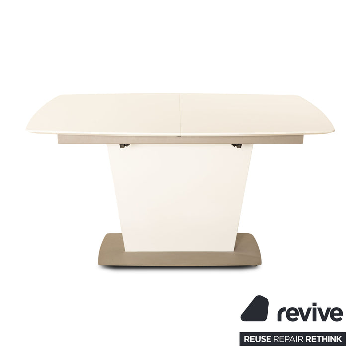 BoConcept Milano Holz Esstisch Weiß Ausziehfunktion 140/190 x 75 x 100 cm