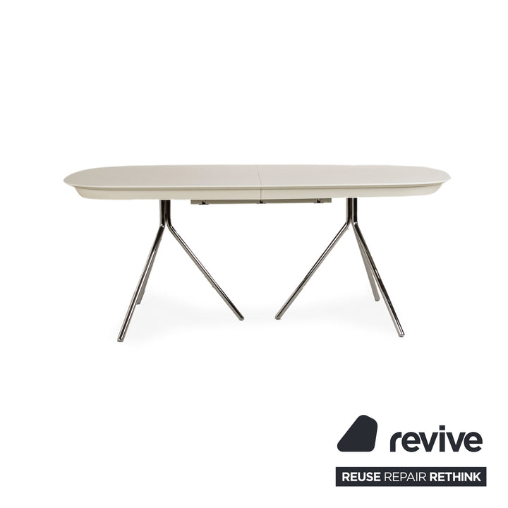 BoConcept Ottawa Holz Esstisch Weiß Ausziehfunktion 185-250 x 75 x 100cm