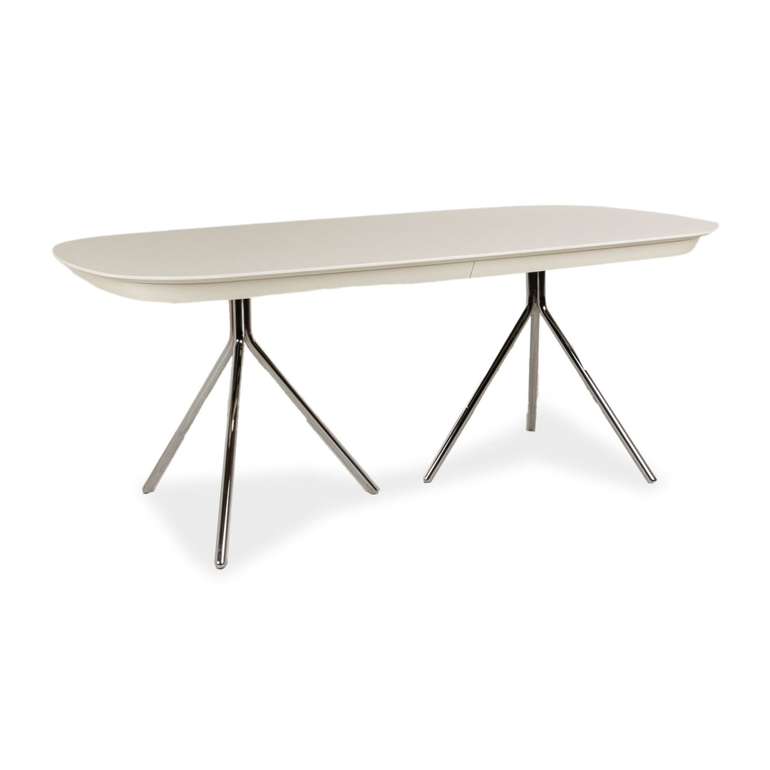 BoConcept Ottawa Holz Esstisch Weiß Ausziehfunktion 185-250 x 75 x 100cm