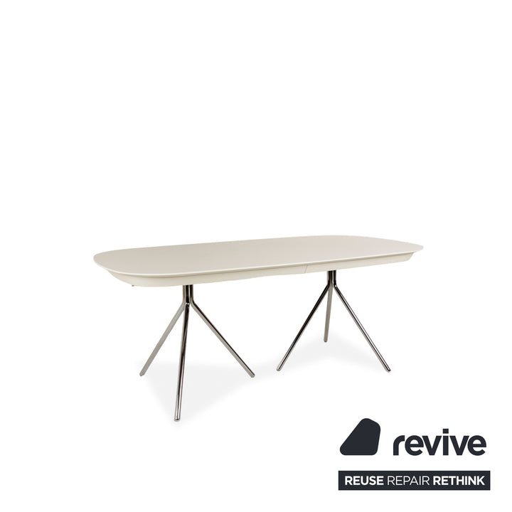 BoConcept Ottawa Holz Esstisch Weiß Ausziehfunktion 185-250 x 75 x 100cm