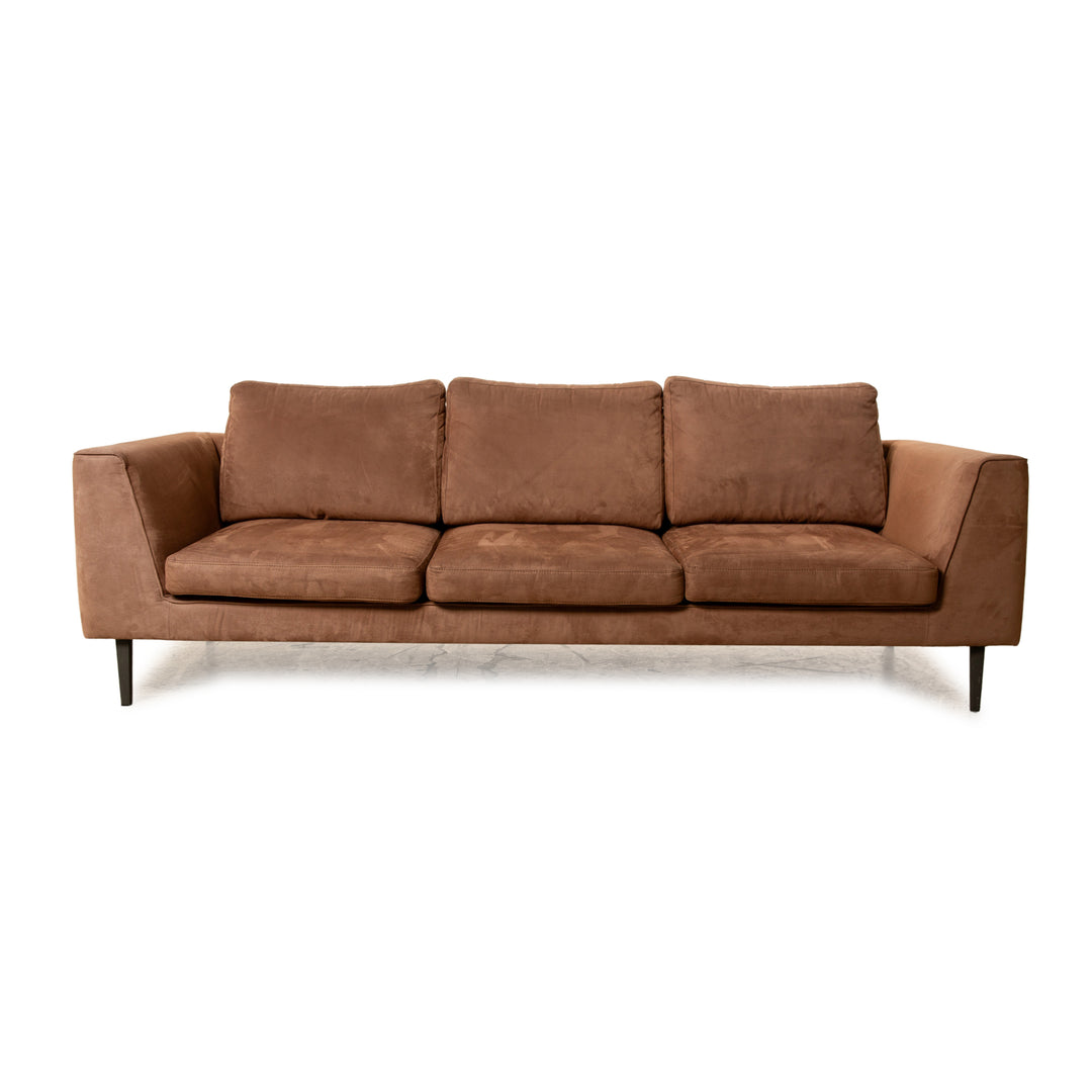 BoConcept Rhodos Stoff Dreisitzer Braun Sofa Couch