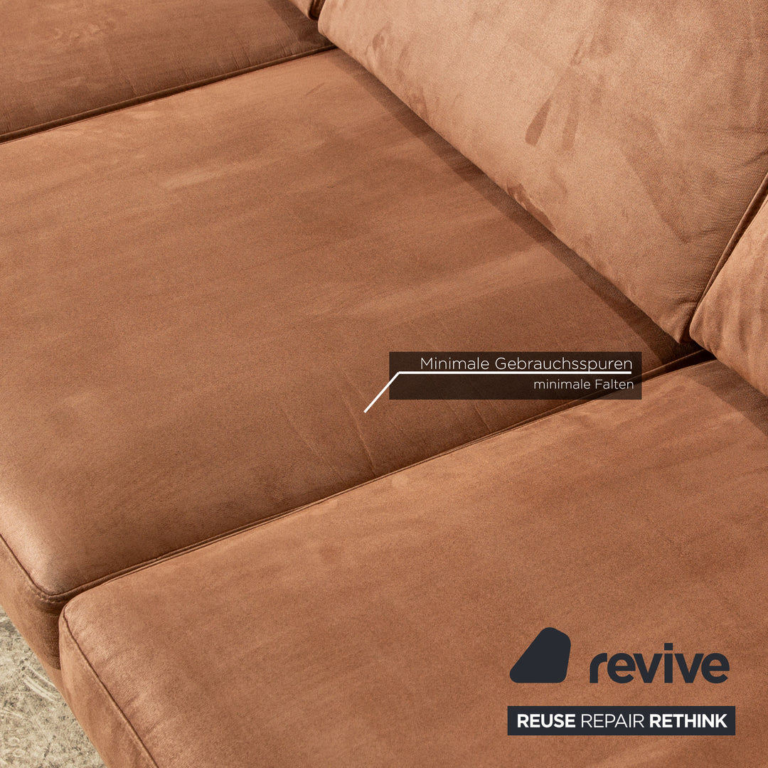 BoConcept Rhodos Stoff Dreisitzer Braun Sofa Couch