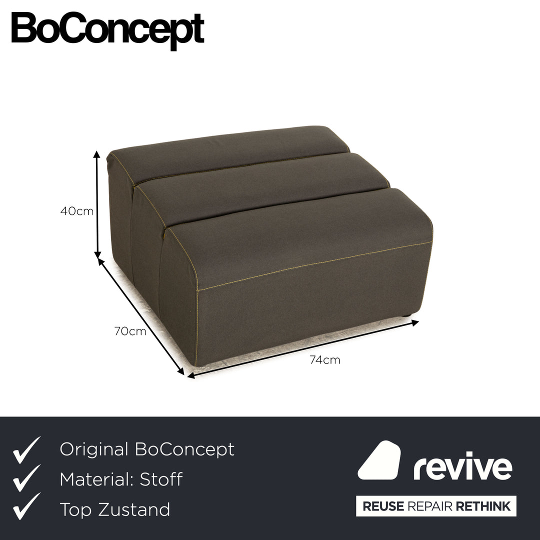 BoConcept Smartville Stoff Hocker Grau
