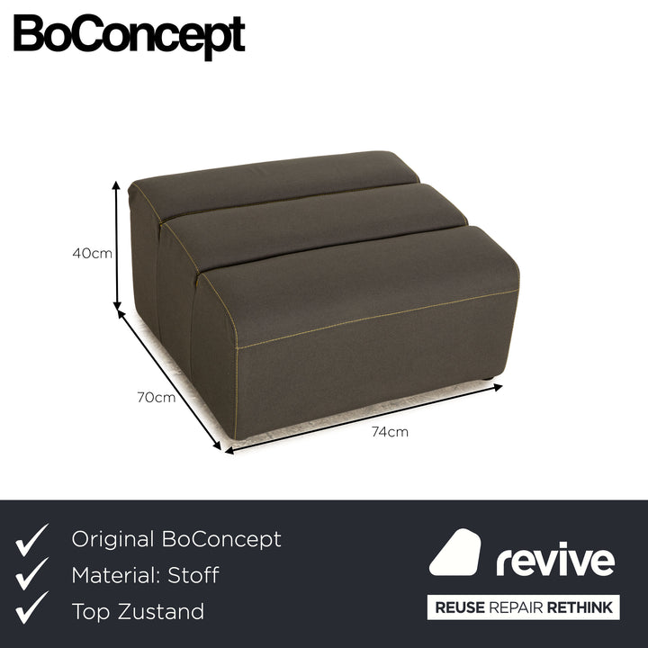 BoConcept Smartville Stoff Hocker Grau