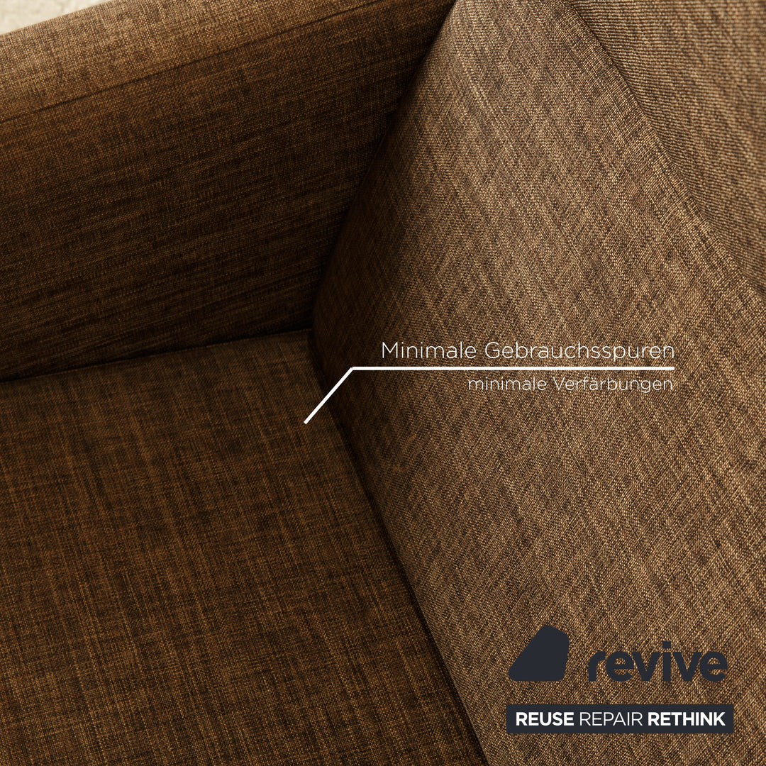 BoConcept Stoff Sessel inkl. Hocker Braun Taupe