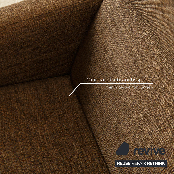 BoConcept Stoff Sessel inkl. Hocker Braun Taupe