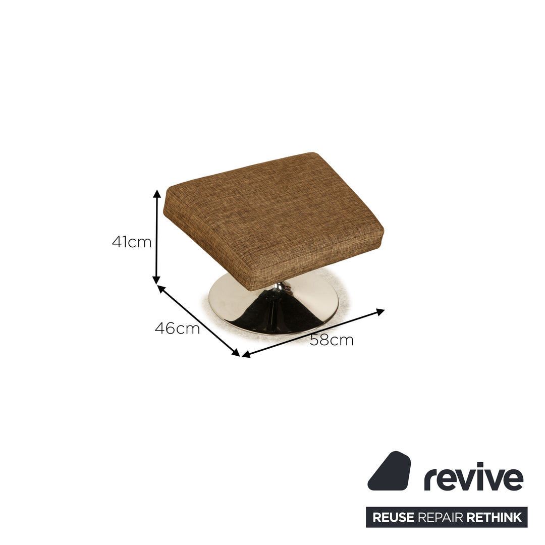 BoConcept Stoff Sessel inkl. Hocker Braun Taupe