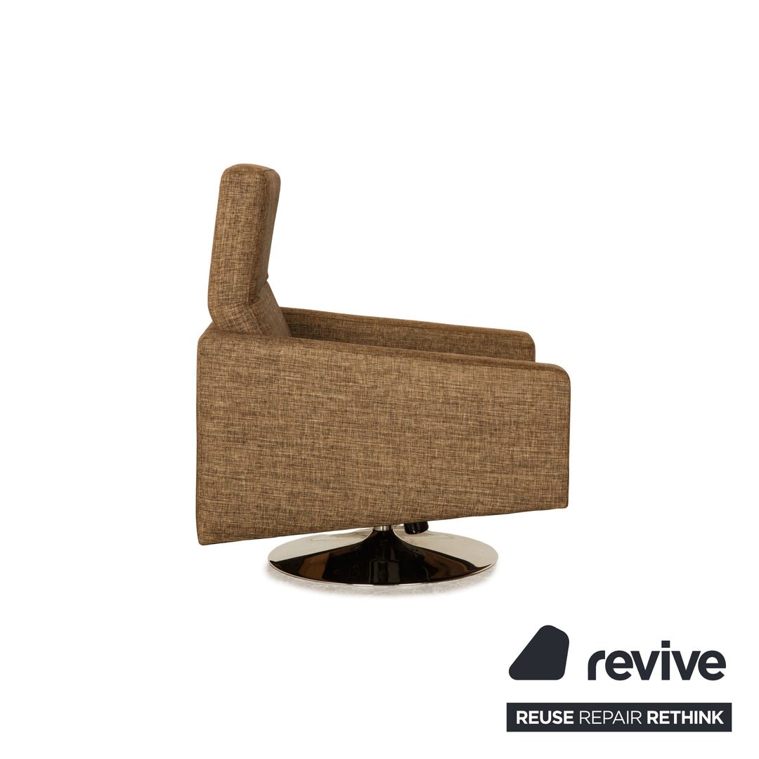 BoConcept Stoff Sessel inkl. Hocker Braun Taupe