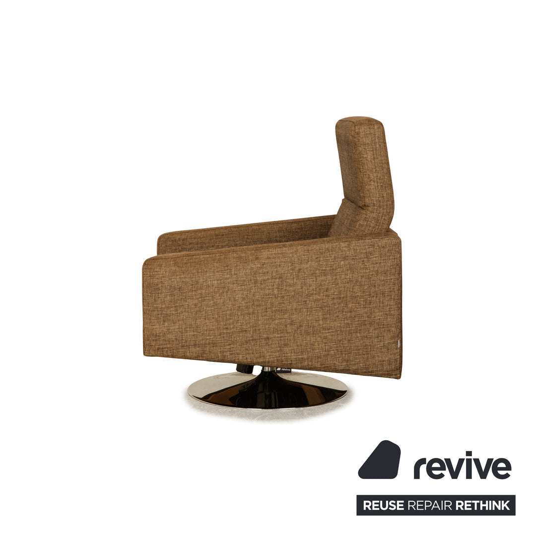 BoConcept Stoff Sessel inkl. Hocker Braun Taupe