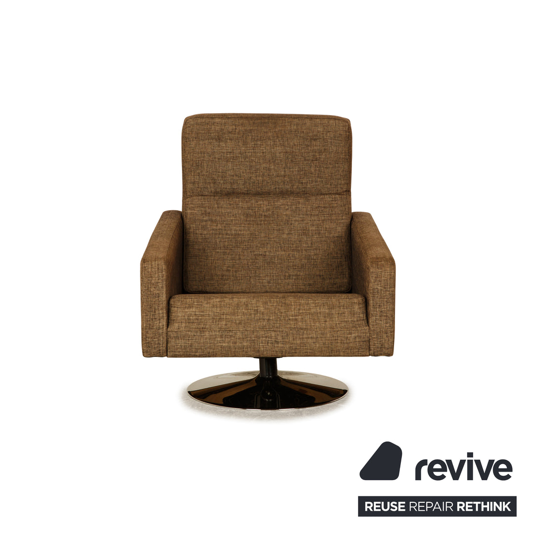 BoConcept Stoff Sessel inkl. Hocker Braun Taupe