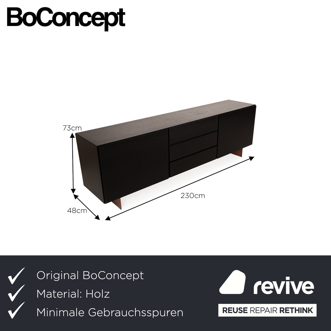 BoConcpet Fermo Holz Sideboard Schwarz