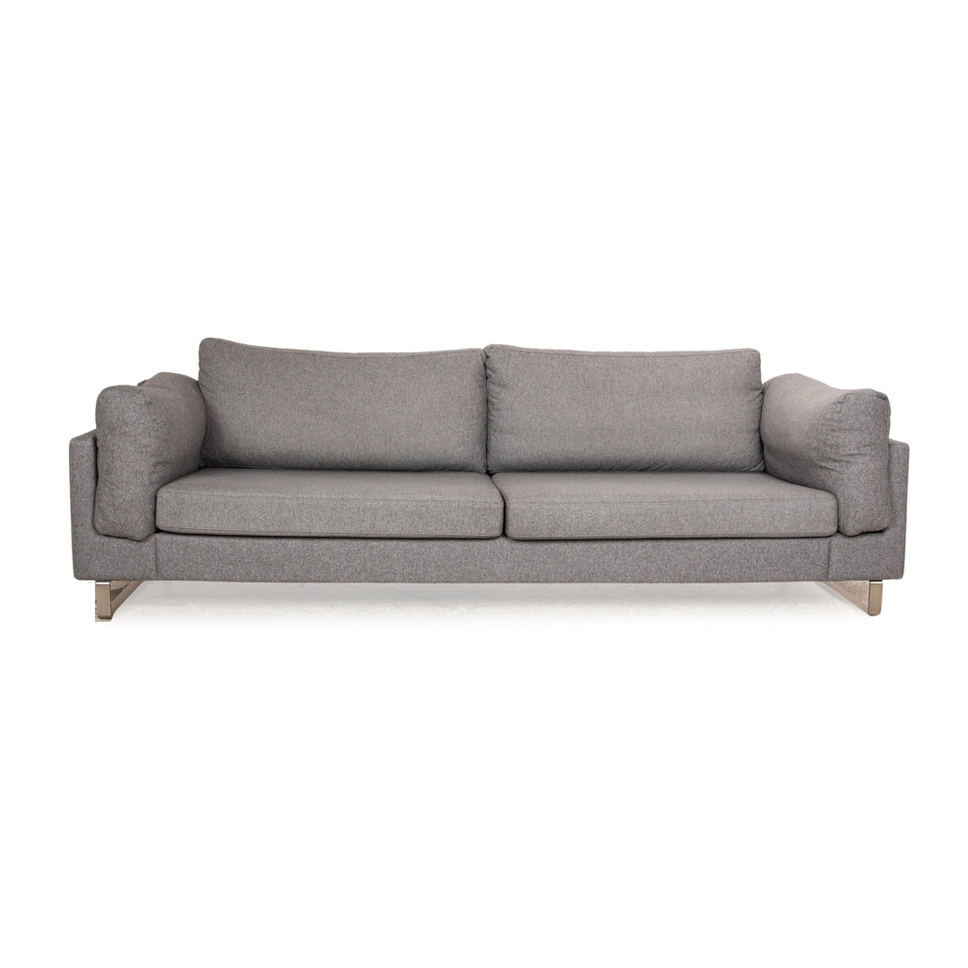 BoConcpet Indivi Stoff Dreisitzer Grau Sofa Couch