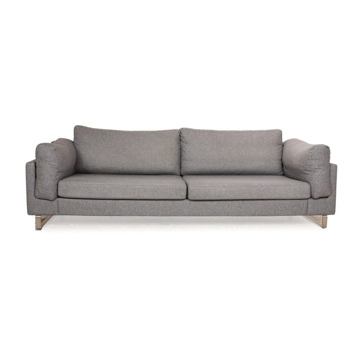 BoConcpet Indivi Stoff Dreisitzer Grau Sofa Couch