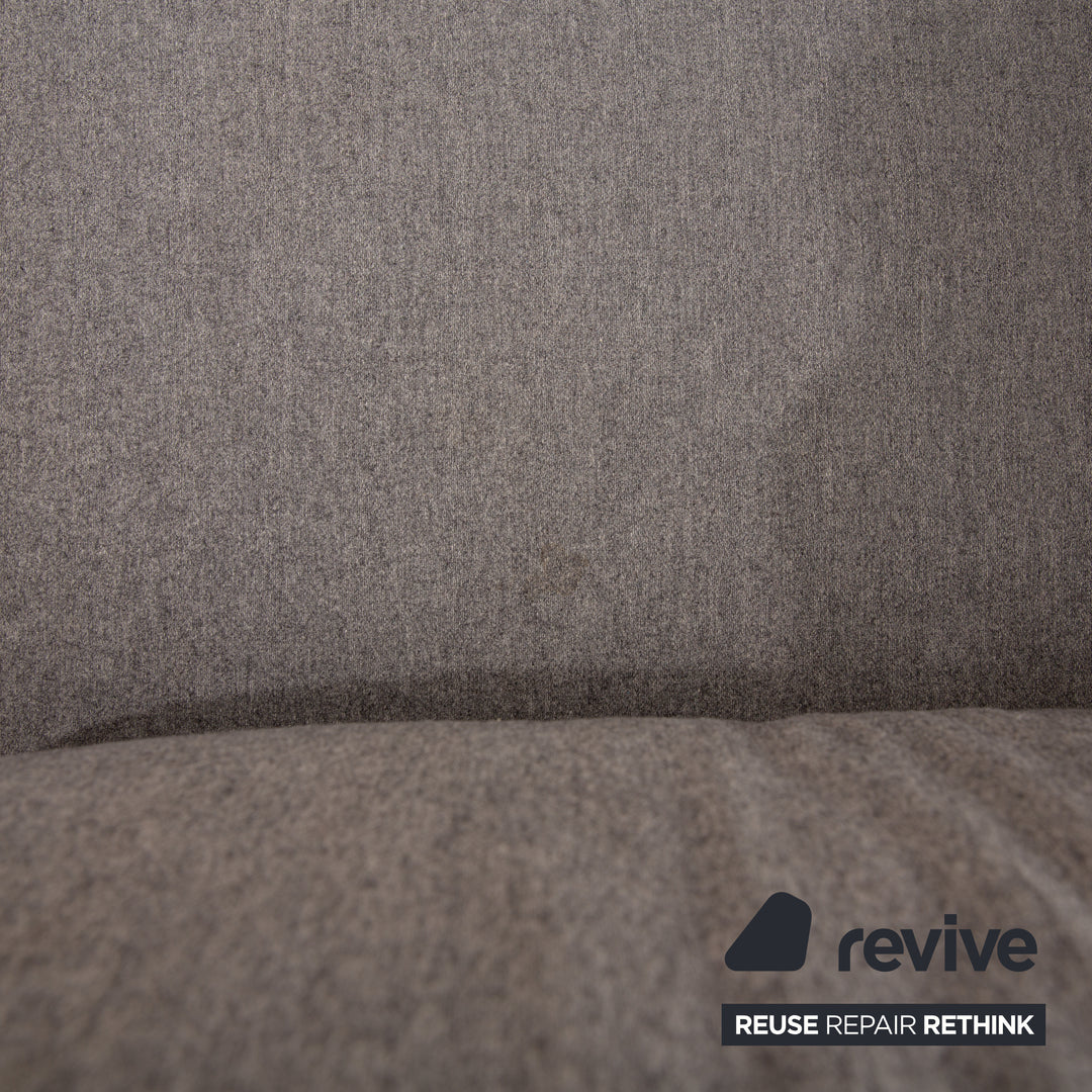 BoConcpet Indivi Stoff Dreisitzer Grau Sofa Couch