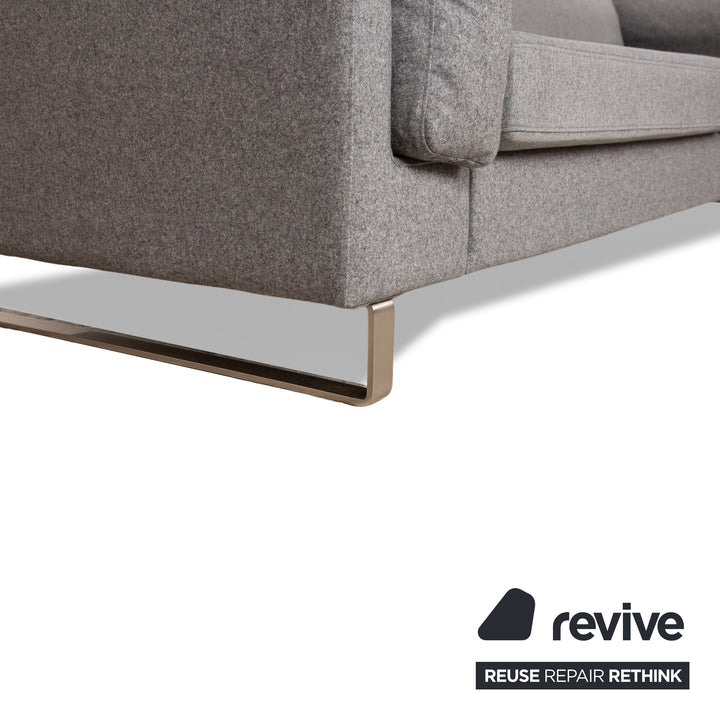 BoConcpet Indivi Stoff Dreisitzer Grau Sofa Couch