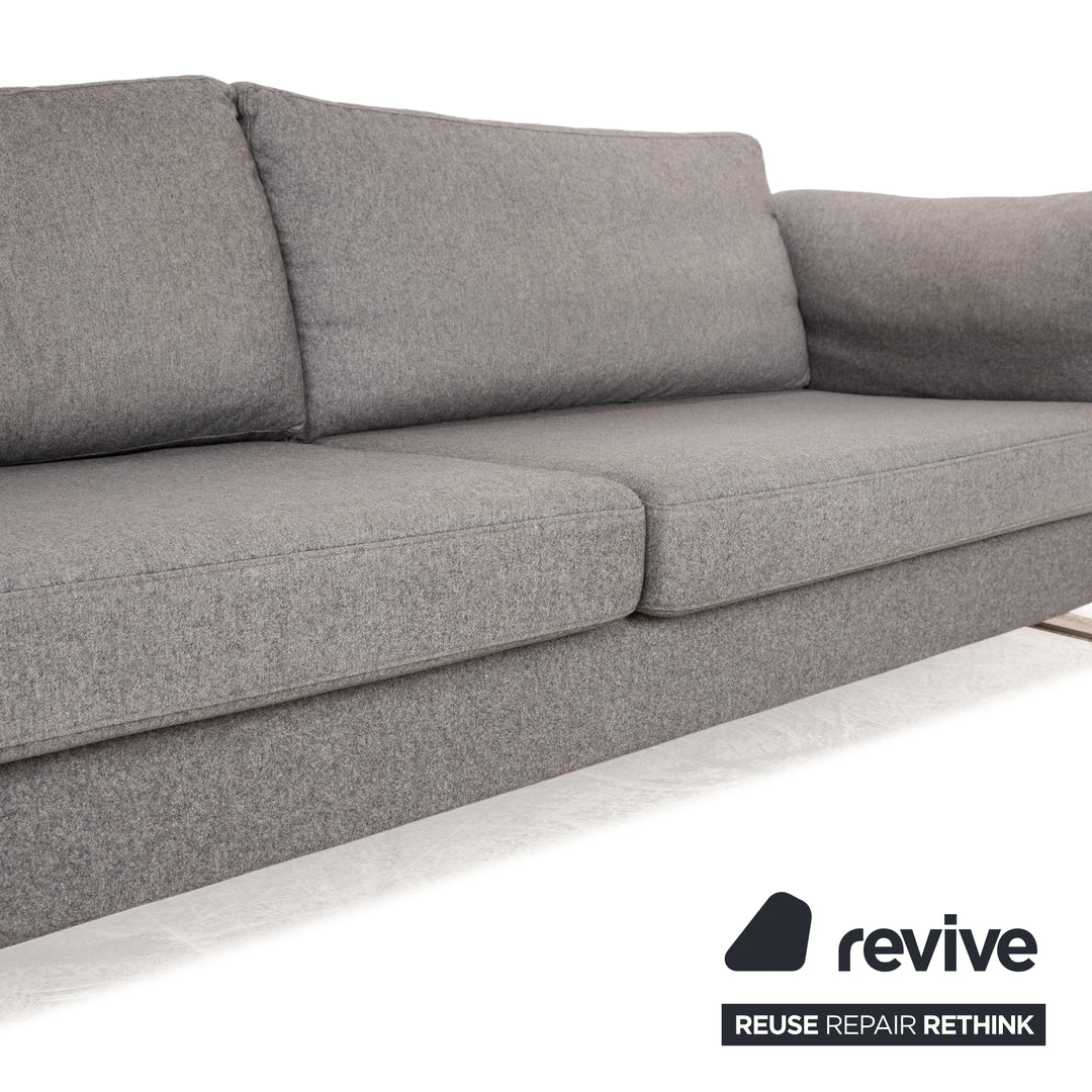 BoConcpet Indivi Stoff Dreisitzer Grau Sofa Couch