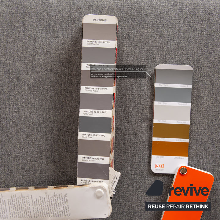 BoConcpet Indivi Stoff Dreisitzer Grau Sofa Couch