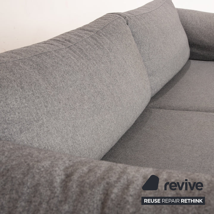 BoConcpet Indivi Stoff Dreisitzer Grau Sofa Couch