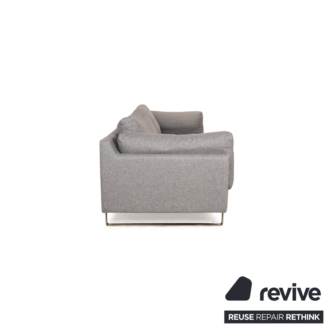 BoConcpet Indivi Stoff Dreisitzer Grau Sofa Couch