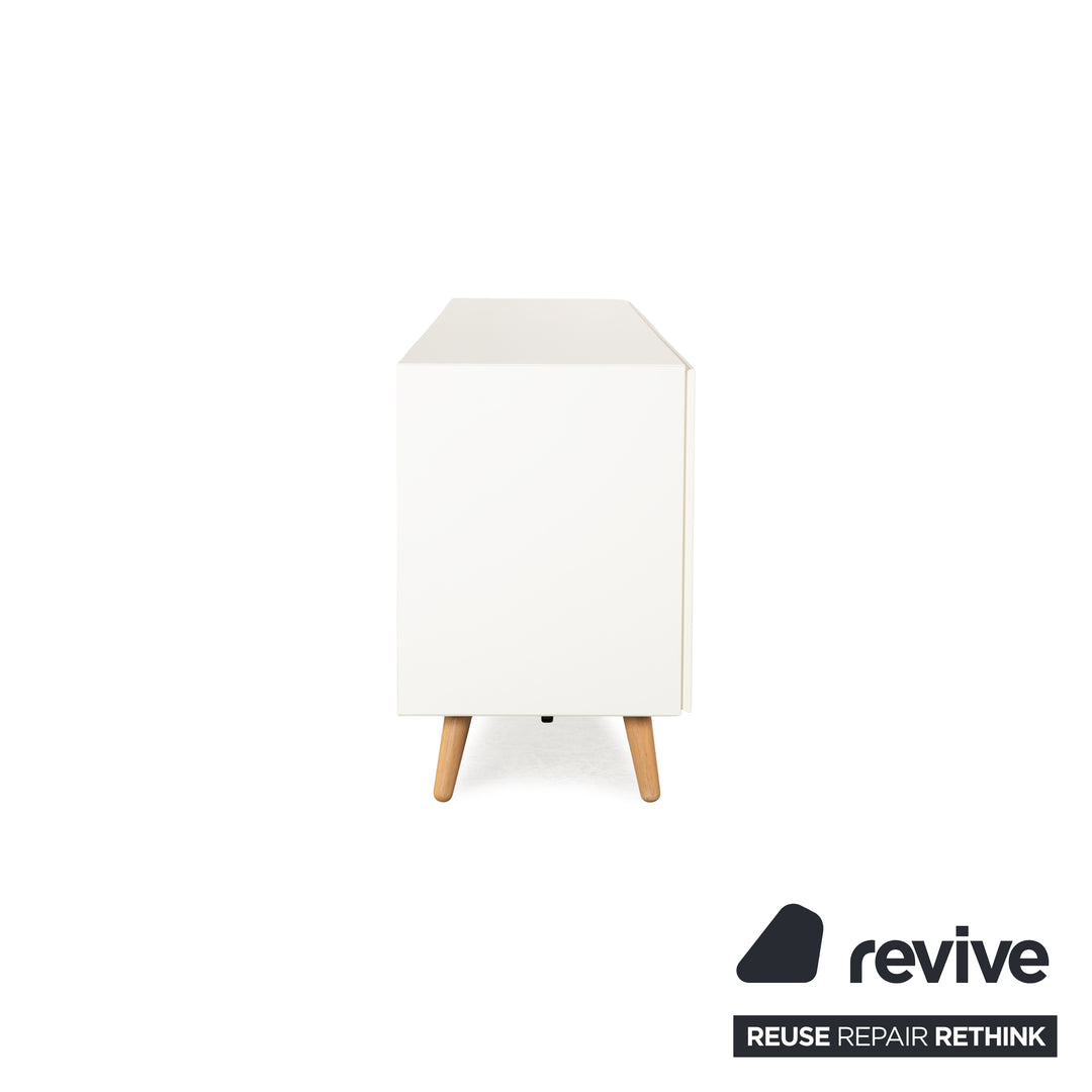 BoConcept Lugano Holz Sideboard Creme Weiß