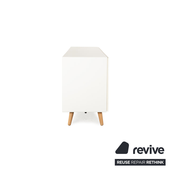 BoConcept Lugano Holz Sideboard Creme Weiß