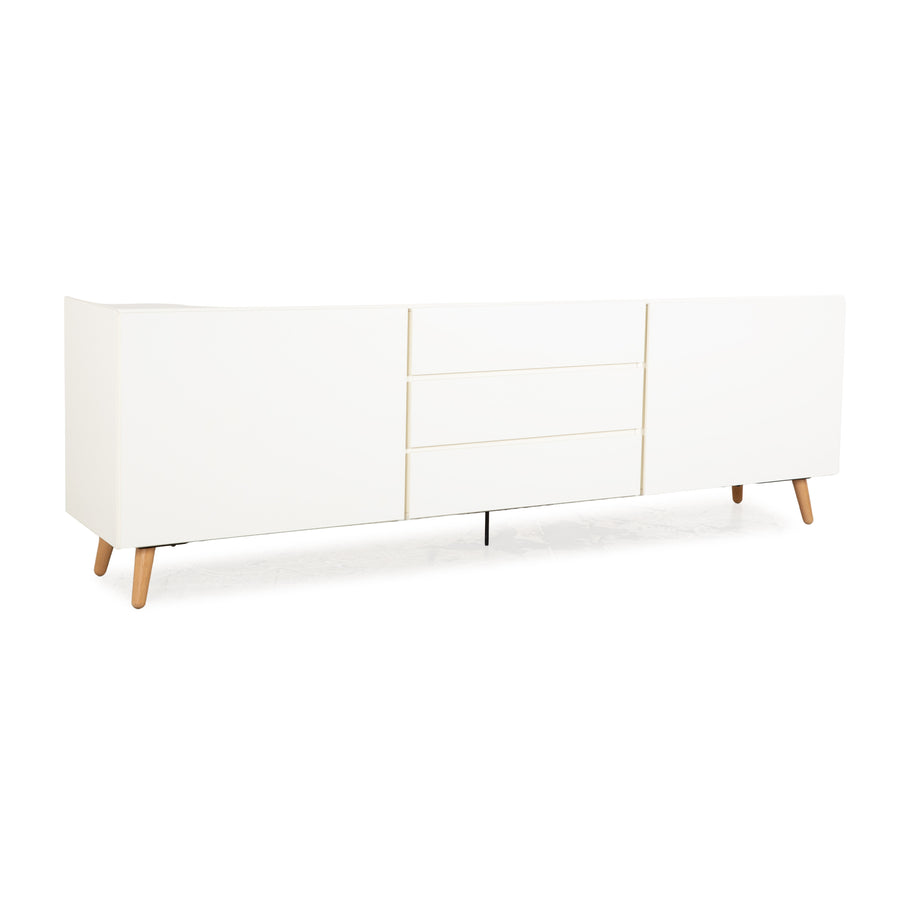 BoConcept Lugano Holz Sideboard Creme Weiß