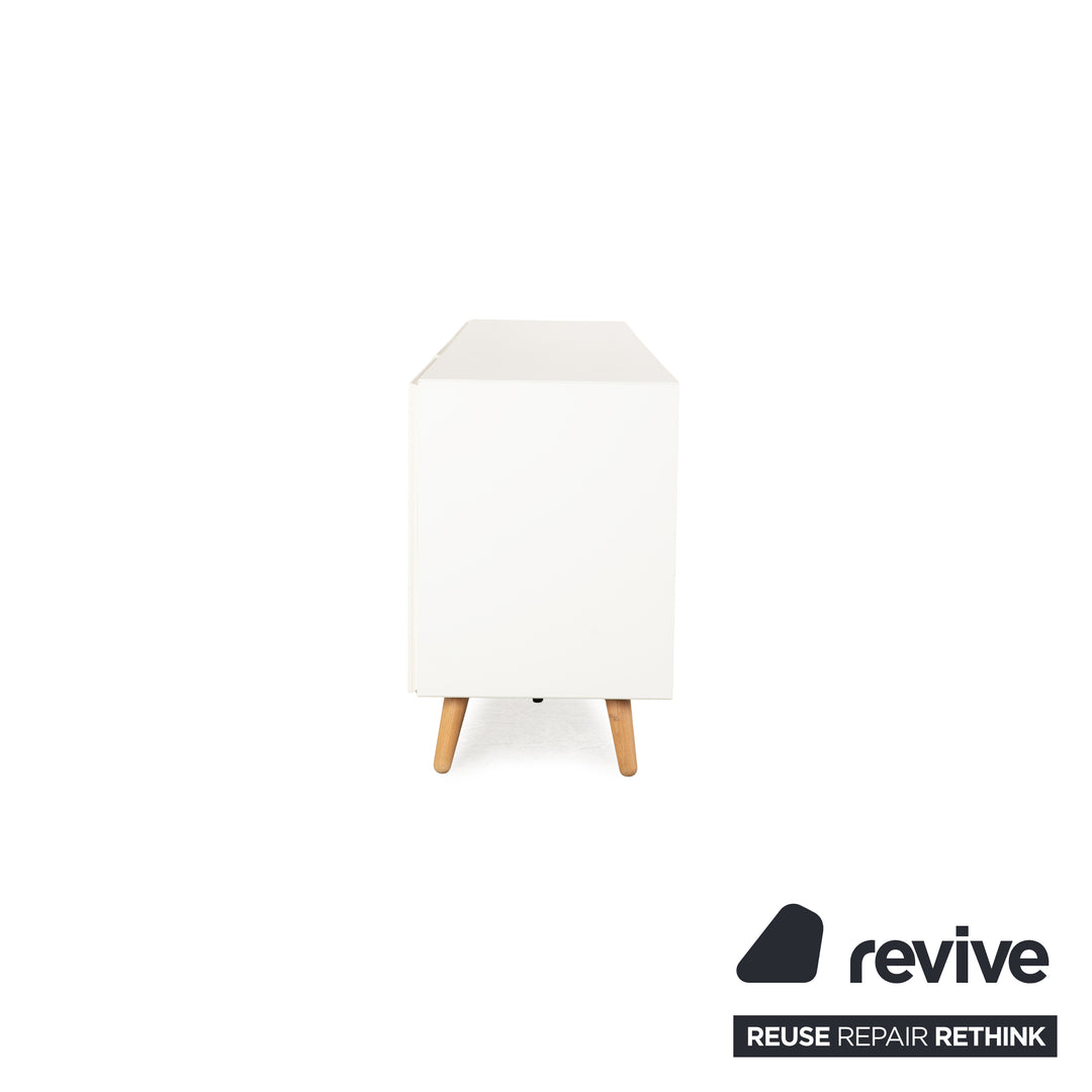 BoConcept Lugano Holz Sideboard Creme Weiß
