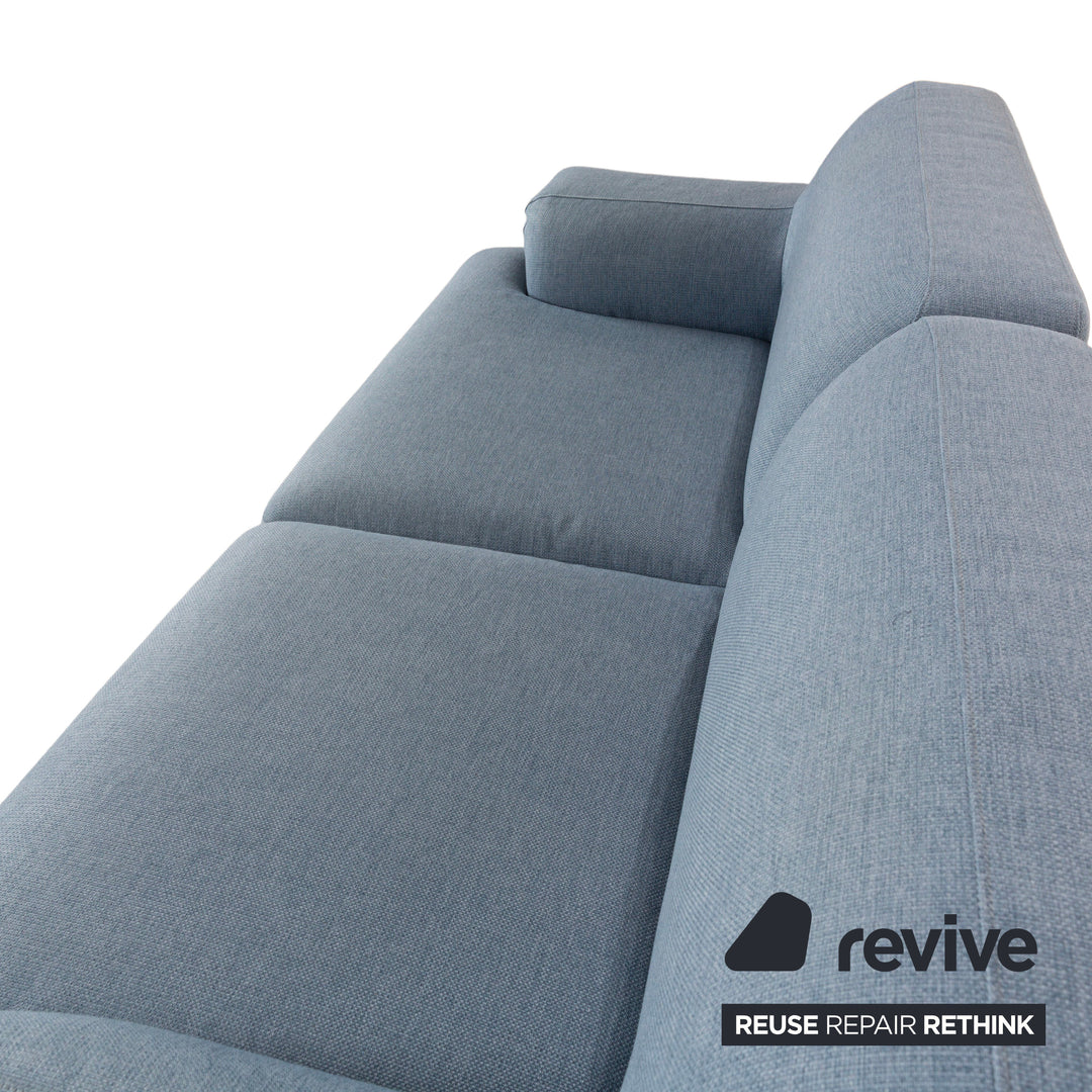 Bolia Madison Stoff Dreisitzer Blau Sofa Couch