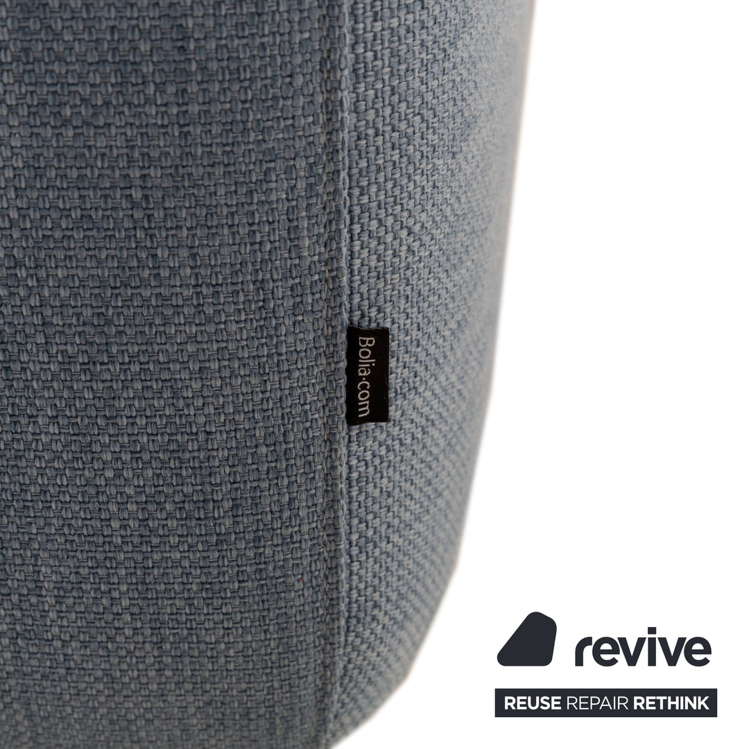 Bolia Madison Stoff Dreisitzer Blau Sofa Couch