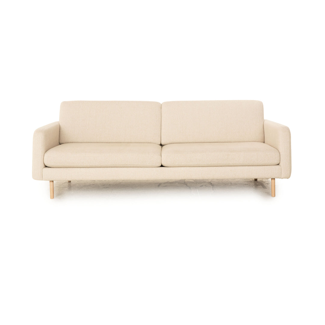 Bolia Scandinavia Remix Stoff Dreisitzer Creme Sofa Couch