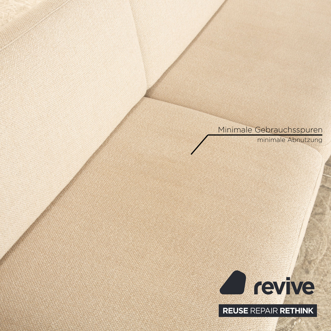 Bolia Scandinavia Remix Stoff Dreisitzer Creme Sofa Couch