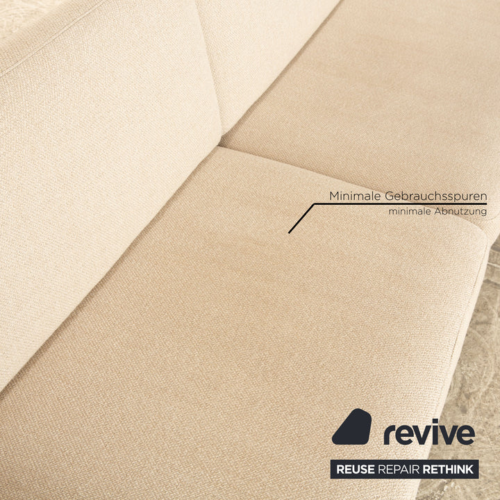Bolia Scandinavia Remix Stoff Dreisitzer Creme Sofa Couch