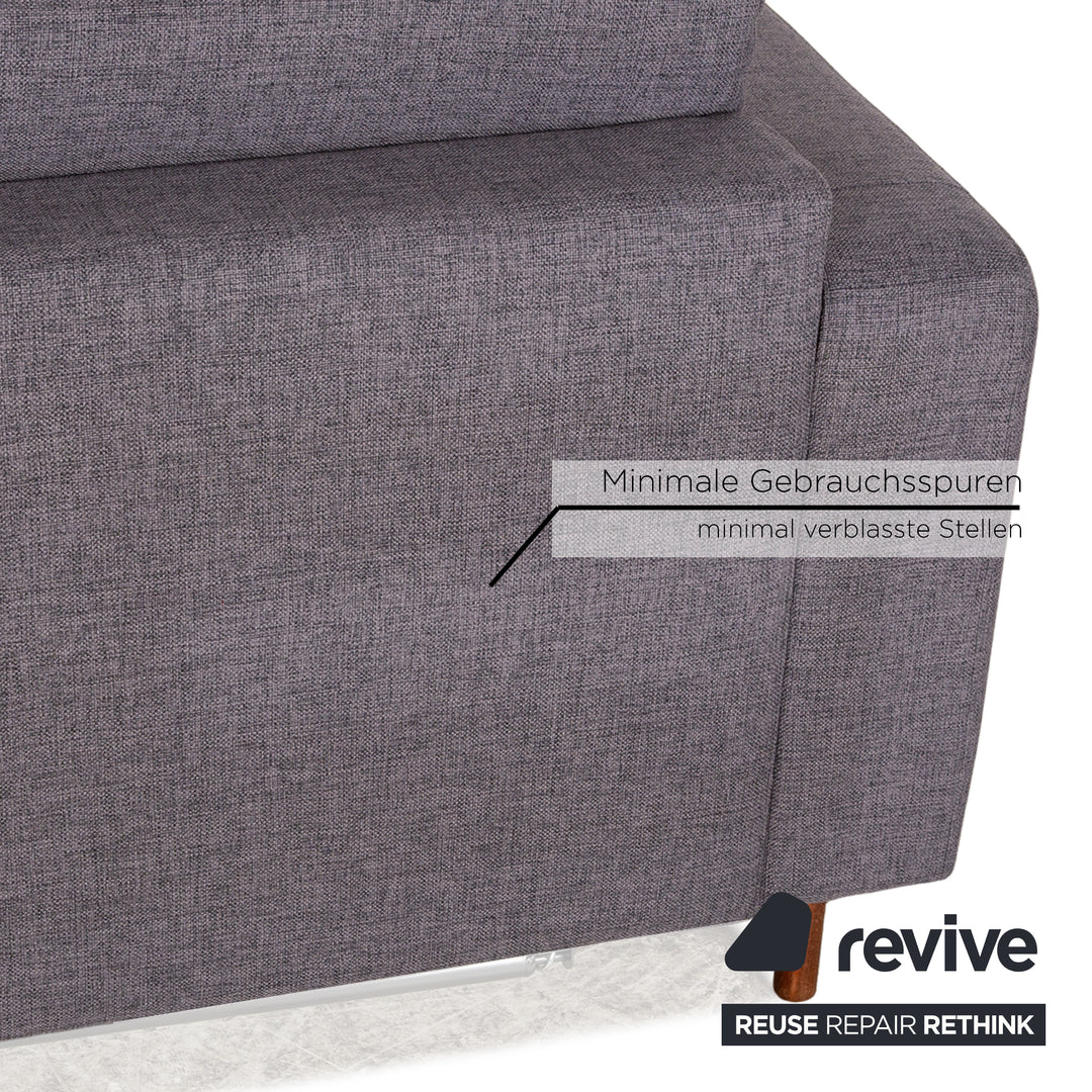Bolia Scandinavia Remix Stoff Dreisitzer Grau Sofa Schlaffunktion