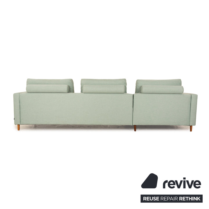 Bolia Scandinavia Stoff Ecksofa Grün Türkis Grau Recamiere Links Sofa Couch